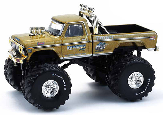 1:64 Kings of Crunch - Bigfoot #1 50th Anniversary - 1979 Ford F-250 Monster Truck – Gold Metallic (Hobby Exclusive)