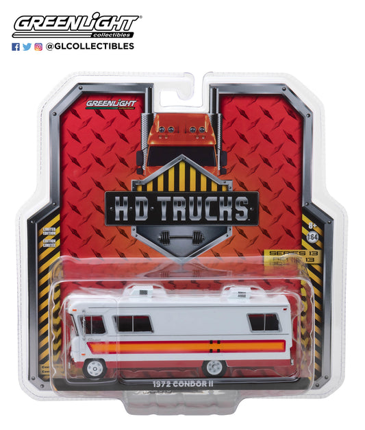 1:64 H.D. Trucks Series 13 - 1972 Condor II RV - White with Orange, Red and Maroon Stripes
