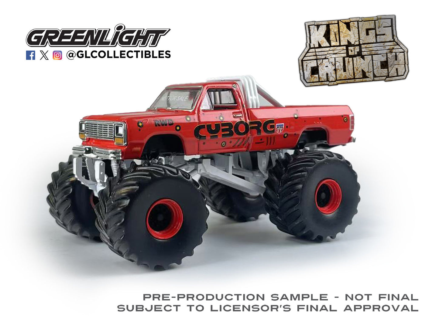 1:64 Kings of Crunch Series 16 - Cyborg - 1990 Dodge Ram D250 : PRE ORDER FOR After April 2025