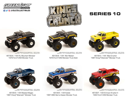 Greenlight 1:64 Kings of Crunch Series 10 : Set of Six