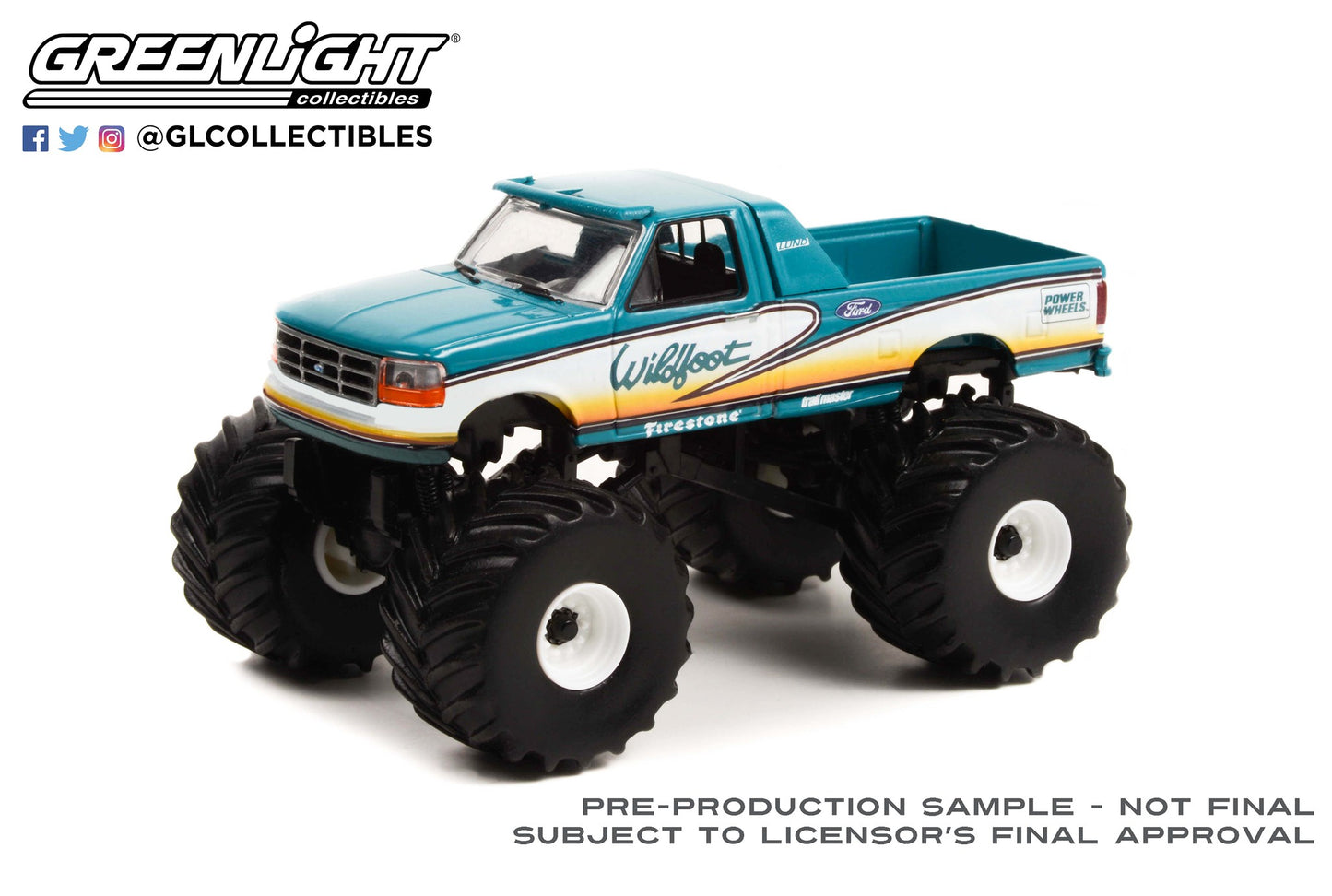 1:64 Kings of Crunch Series 11 - Wildfoot - 1993 Ford F-250 Monster Truck