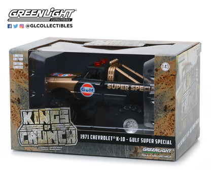 1:43 Kings of Crunch - Gulf Oil Super Special - 1971 Chevrolet K-10 Monster Truck (with 66-Inch Tires)