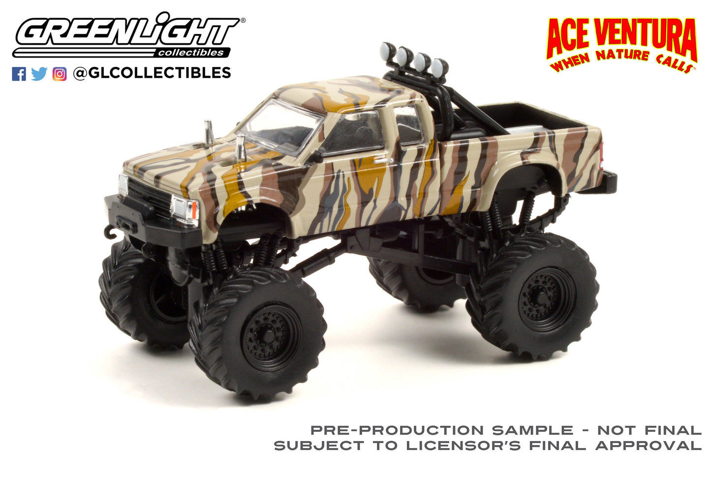 1:64 Hollywood Series 32 - Ace Ventura: When Nature Calls (1995) - 1989 Chevrolet S-10 Extended Cab Monster Truck