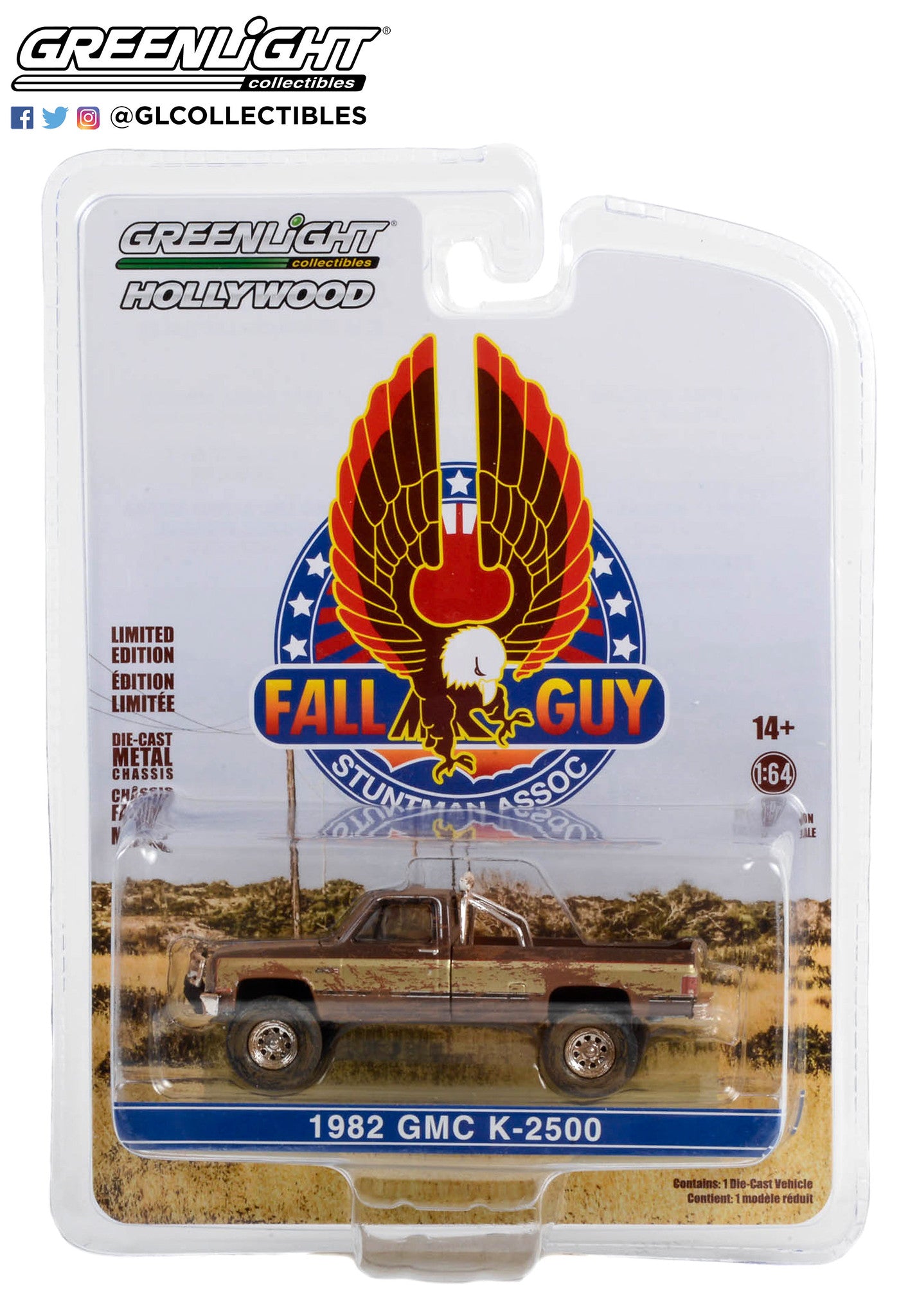 1:64 Fall Guy Stuntman Association - 1982 GMC K-2500 Sierra Grande Wideside (Dirty Version)