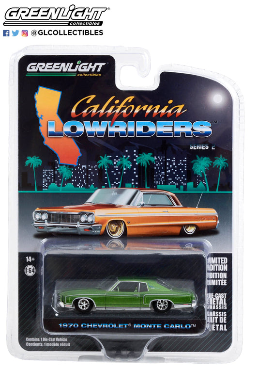 1:64 California Lowriders Series 2 - 1970 Chevrolet Monte Carlo - Green