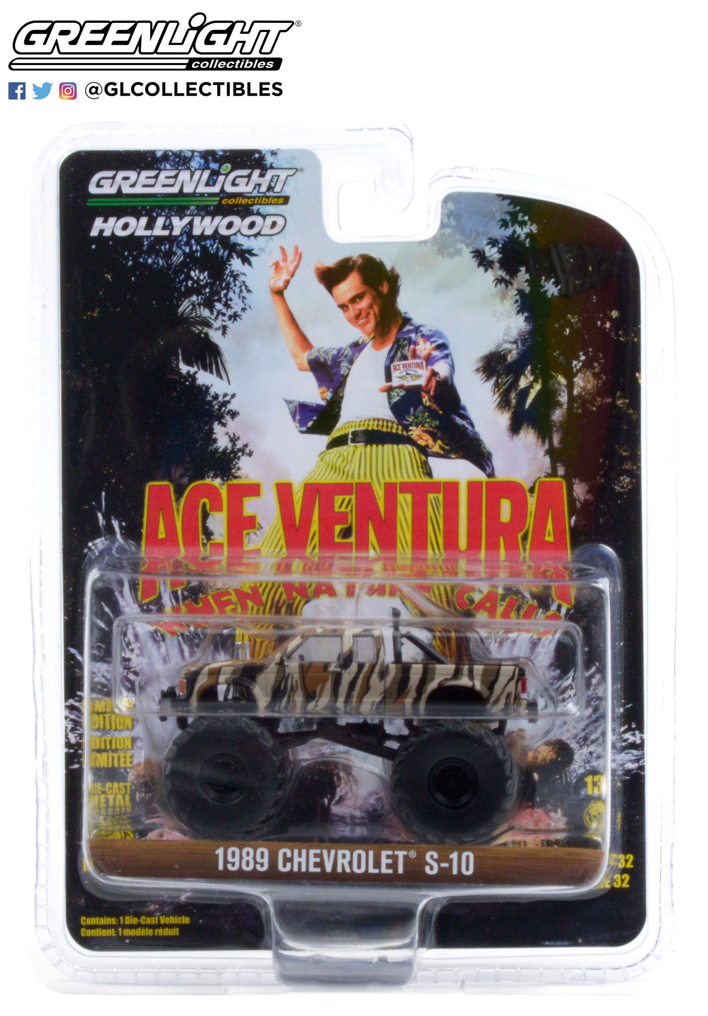 1:64 Hollywood Series 32 - Ace Ventura: When Nature Calls (1995) - 1989 Chevrolet S-10 Extended Cab Monster Truck